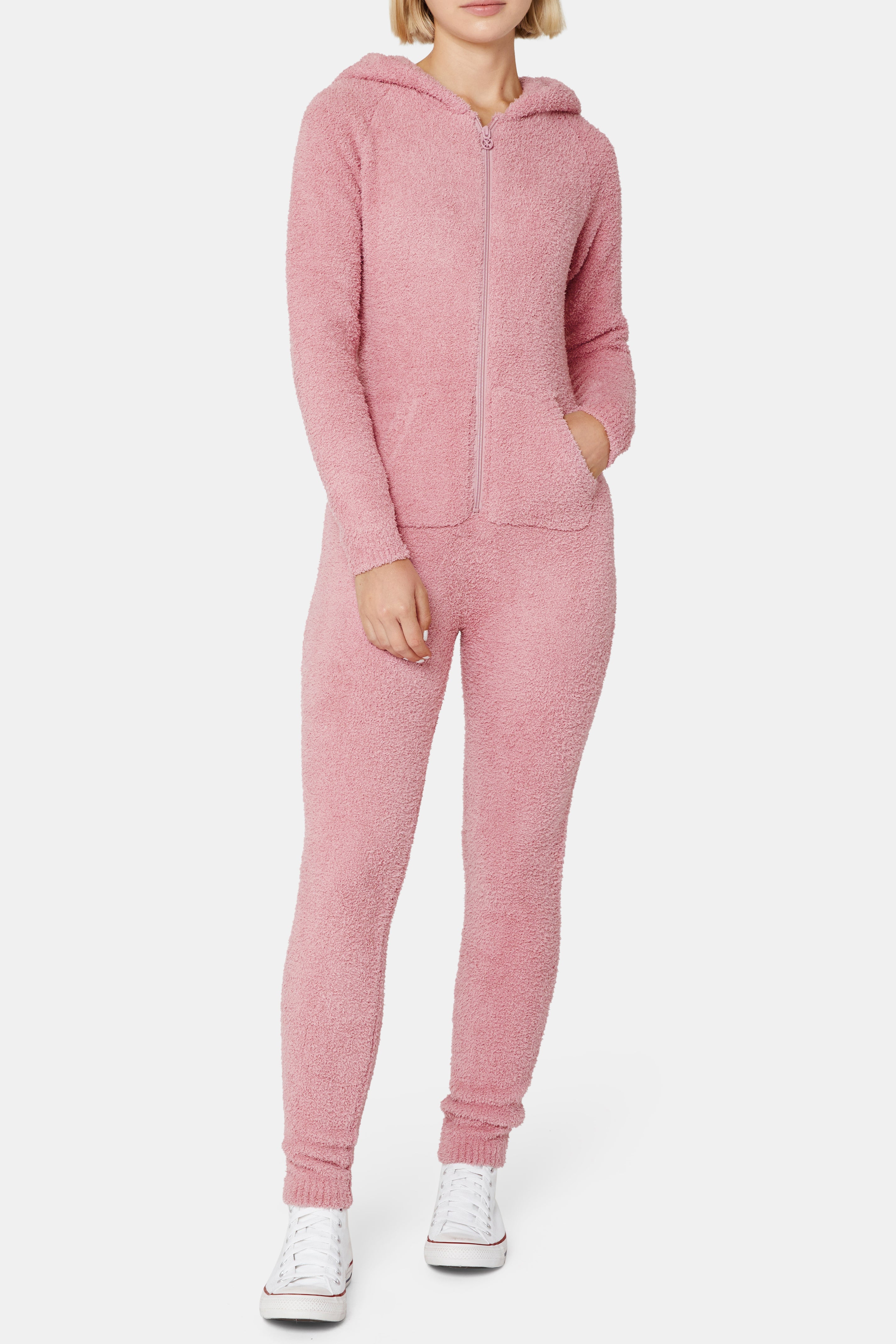 Chenille Jumpsuit Pink