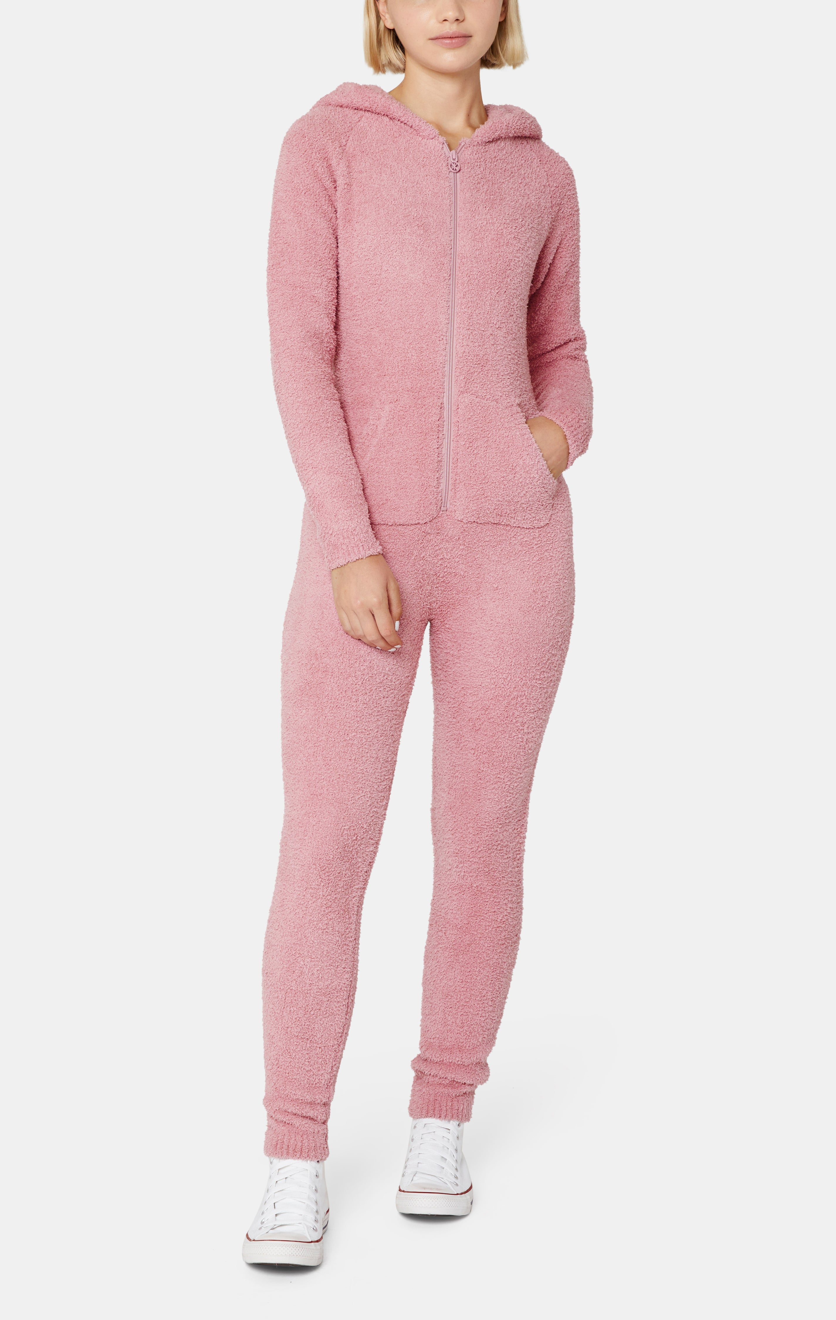 Chenille Jumpsuit Pink