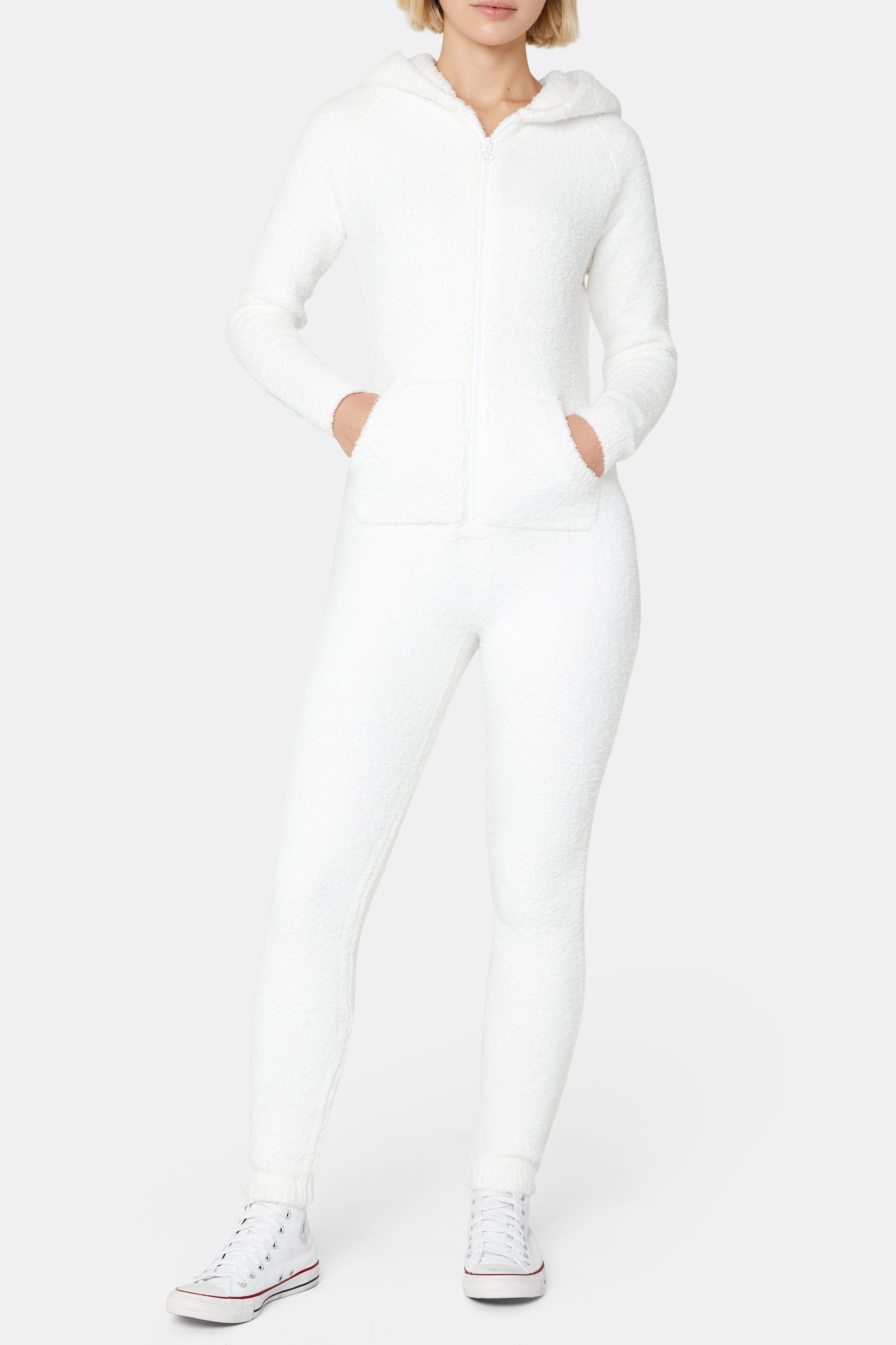 Chenille Jumpsuit Off White