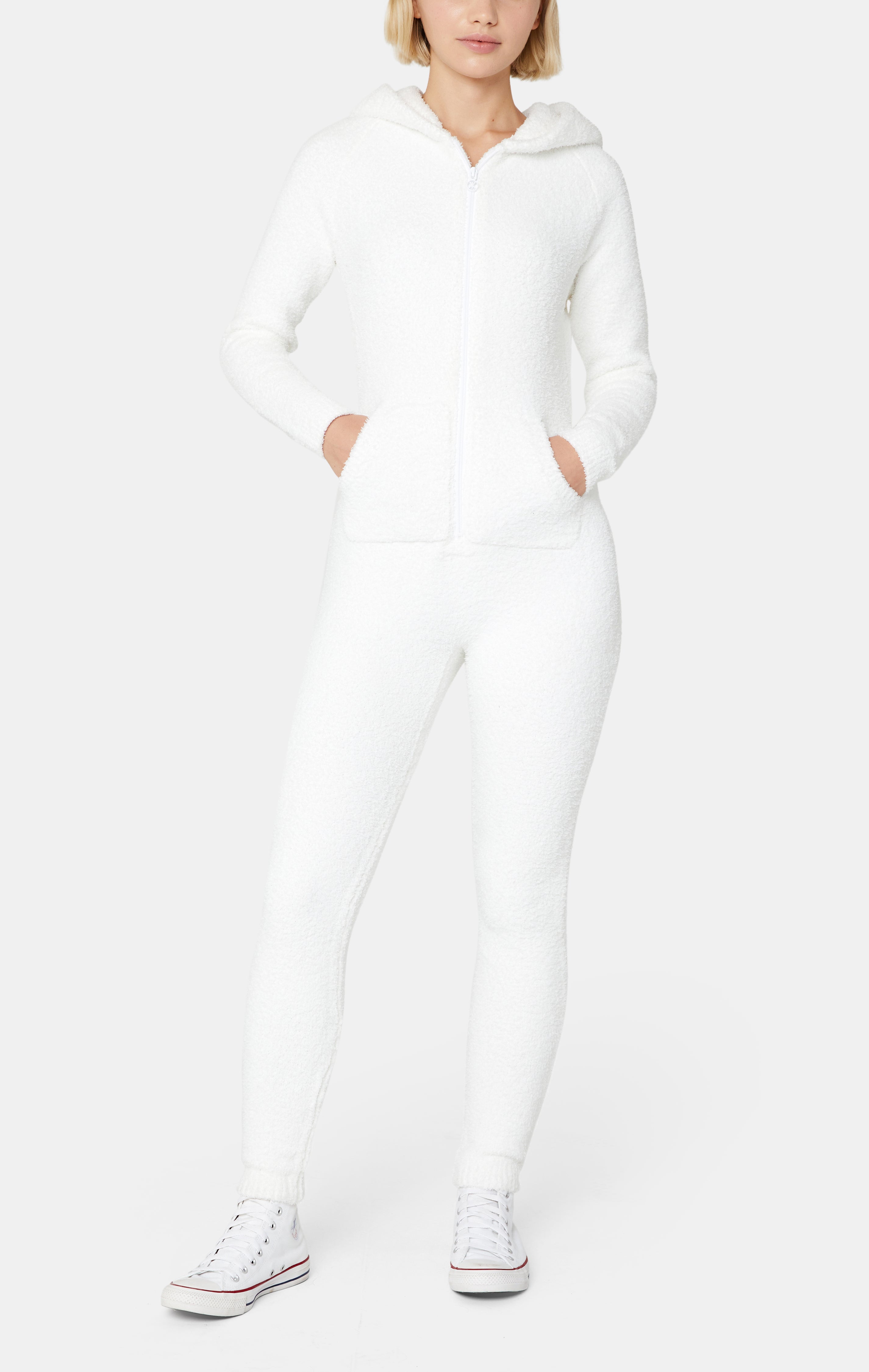 Chenille Jumpsuit Off White