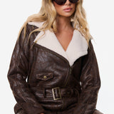 Biker Jumpsuit Brown