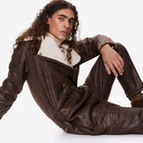 Biker Jumpsuit Brown