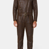 Biker Jumpsuit Brown