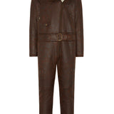Biker Jumpsuit Brown
