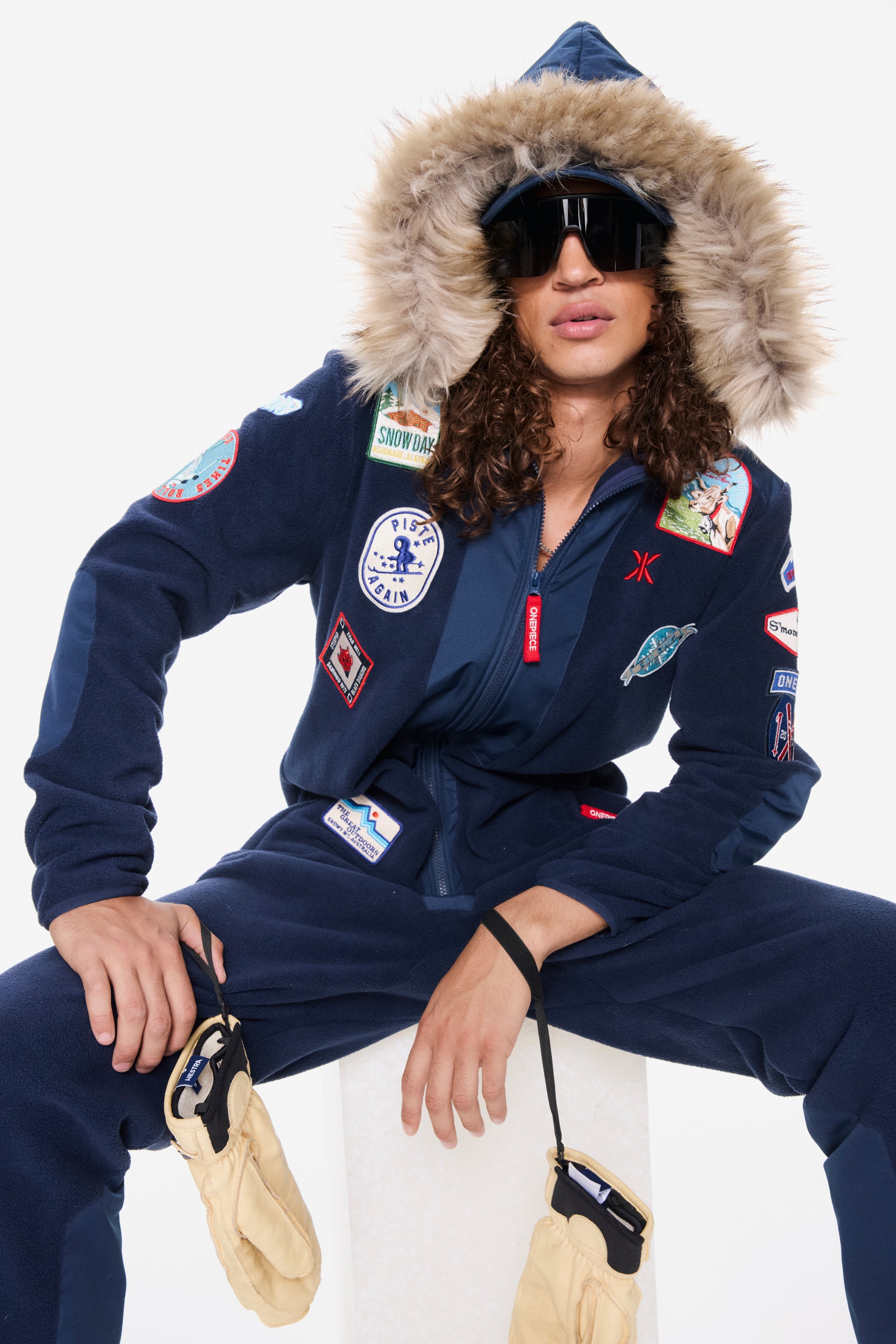 Mountain Patch Jumpsuit Navy