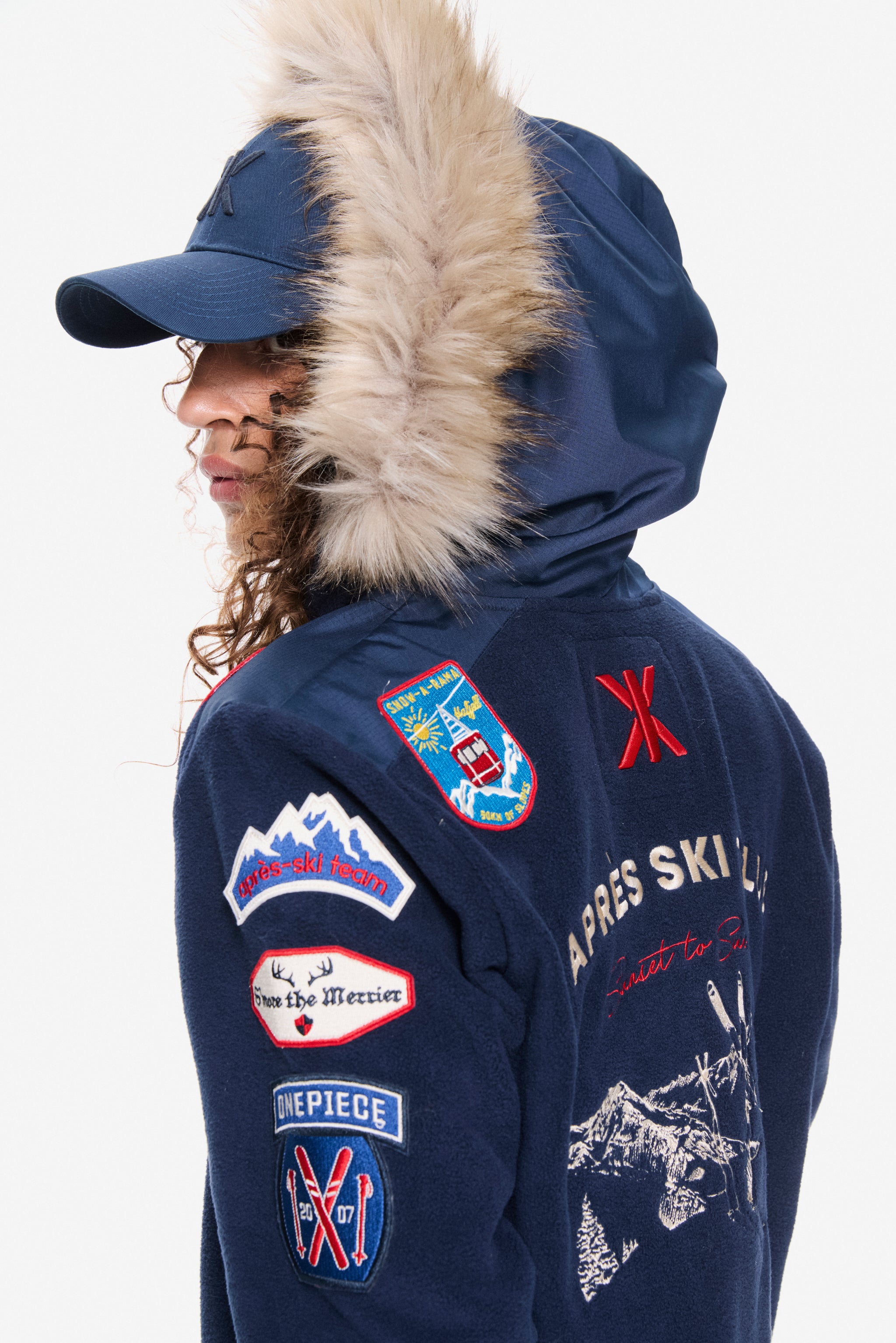 Mountain Patch Jumpsuit Navy