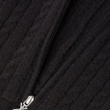 Cable Fitted Jumpsuit Black