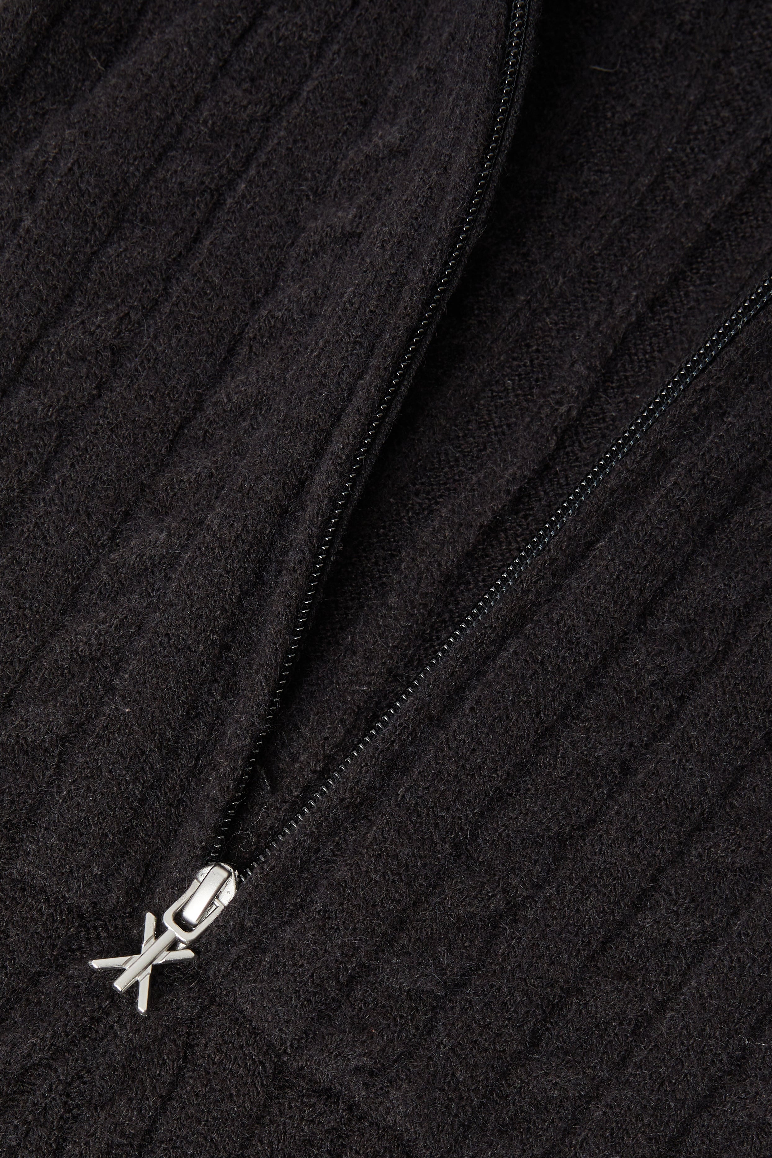 Cable Fitted Jumpsuit Black