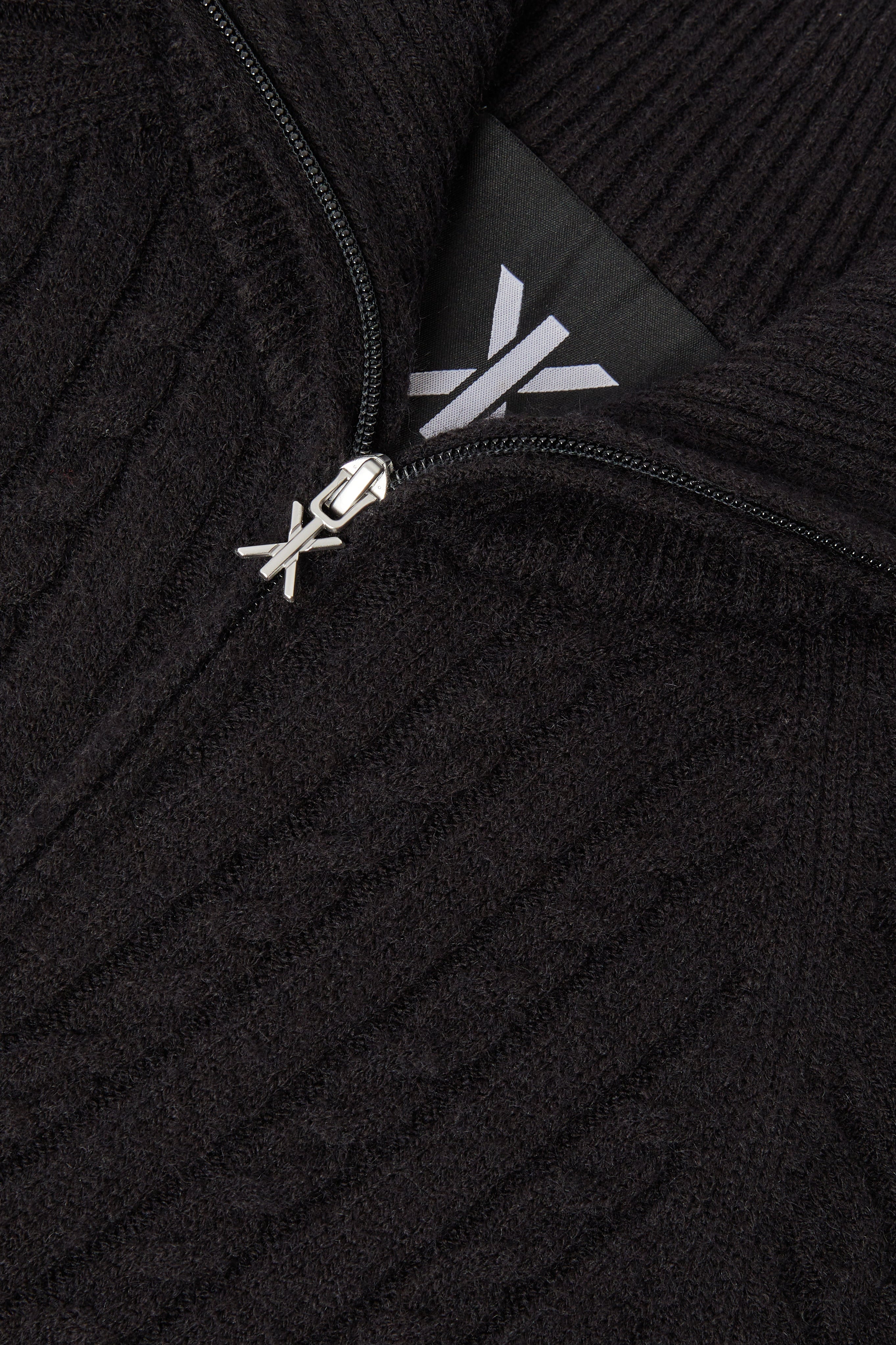 Cable Fitted Jumpsuit Black