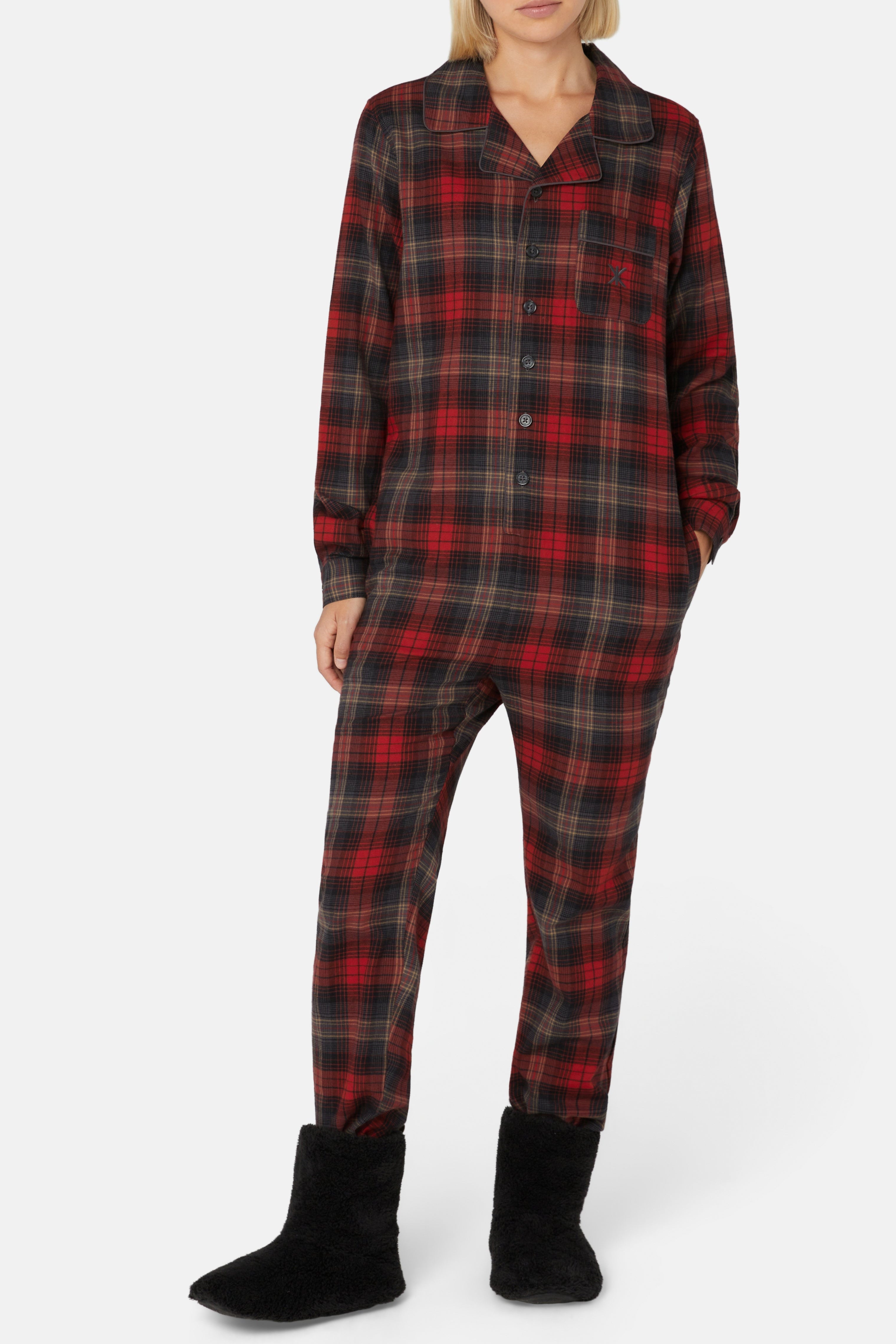 The Checked Pyjamas Jumpsuit Red
