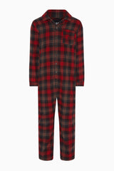 The Checked Pyjamas Jumpsuit | Red