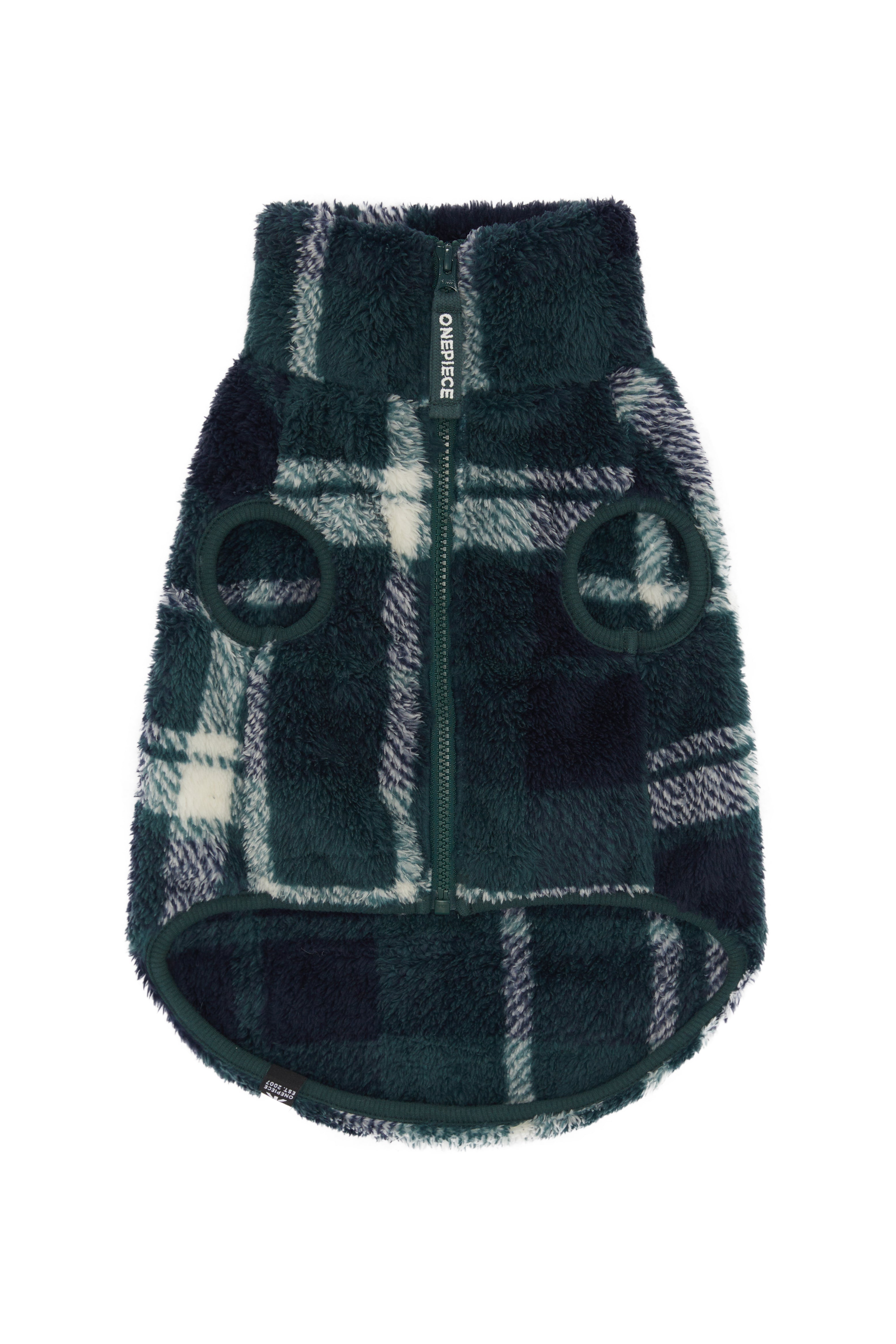 Puppy Pet Suit Green Check