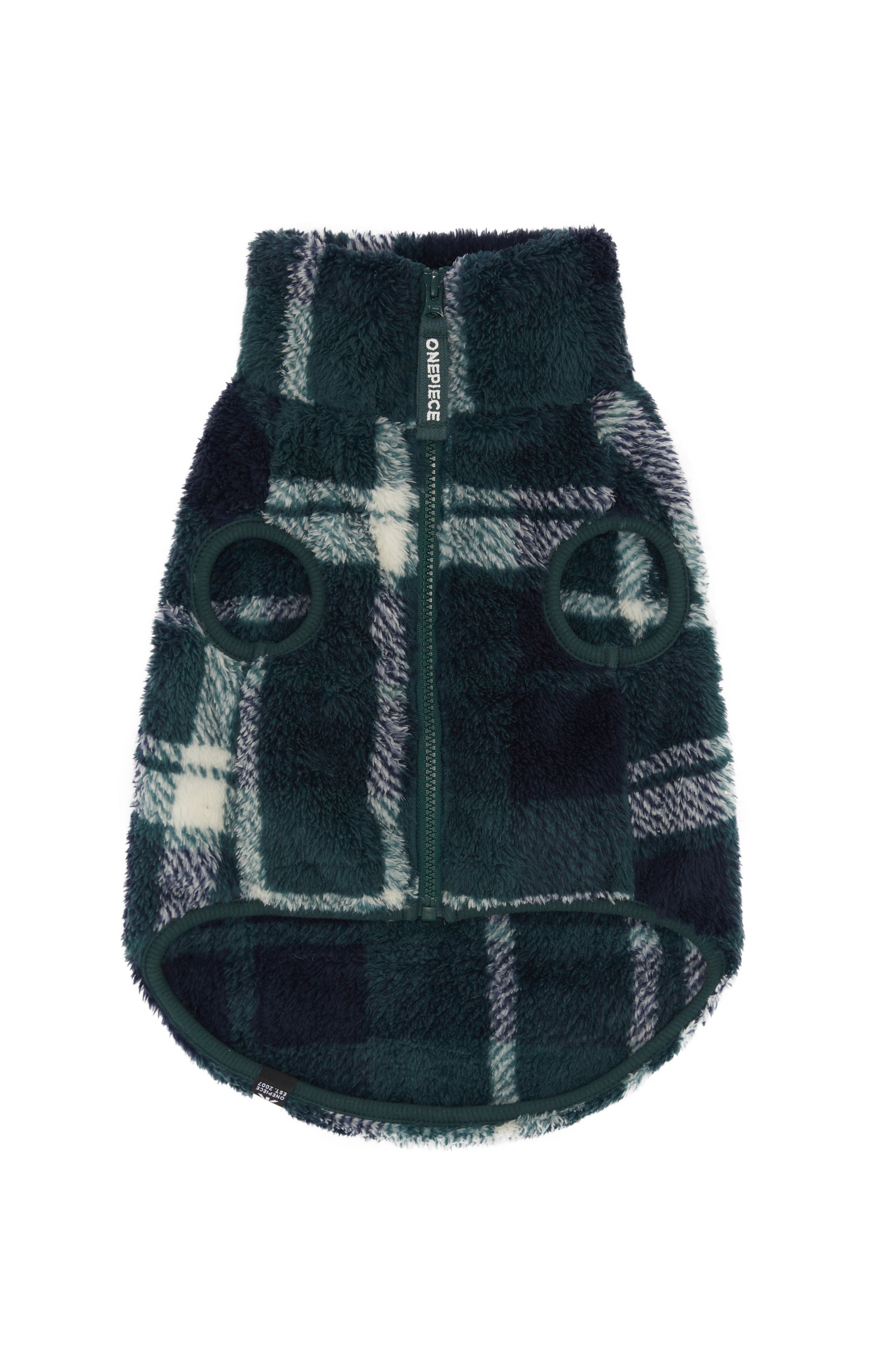 Puppy Pet Suit Green Check