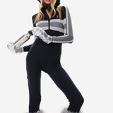 Baselayer Fitted Jumpsuit Black/White