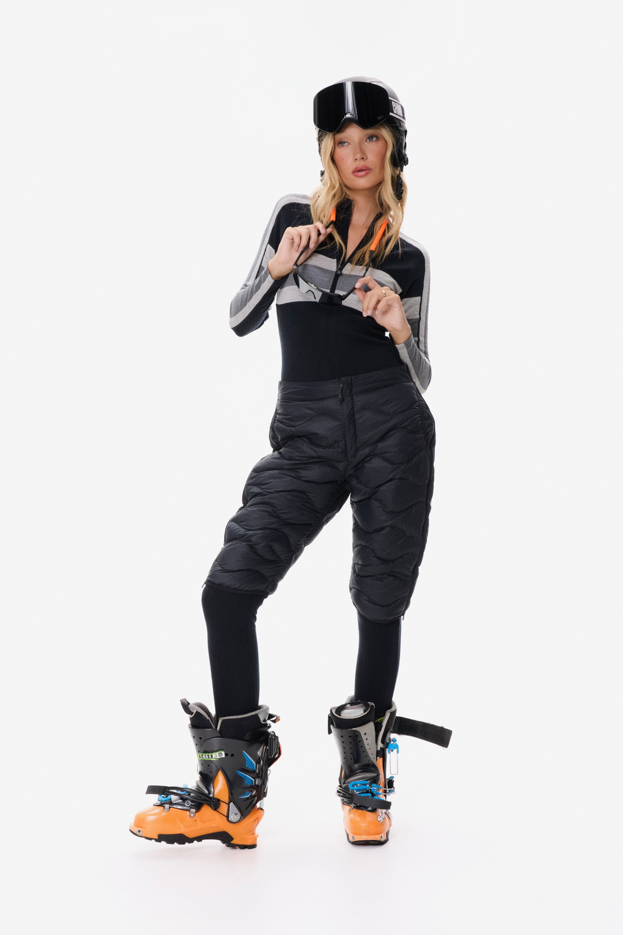 Baselayer Fitted Jumpsuit Black/White