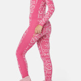 Baselayer Fitted Jumpsuit Pink