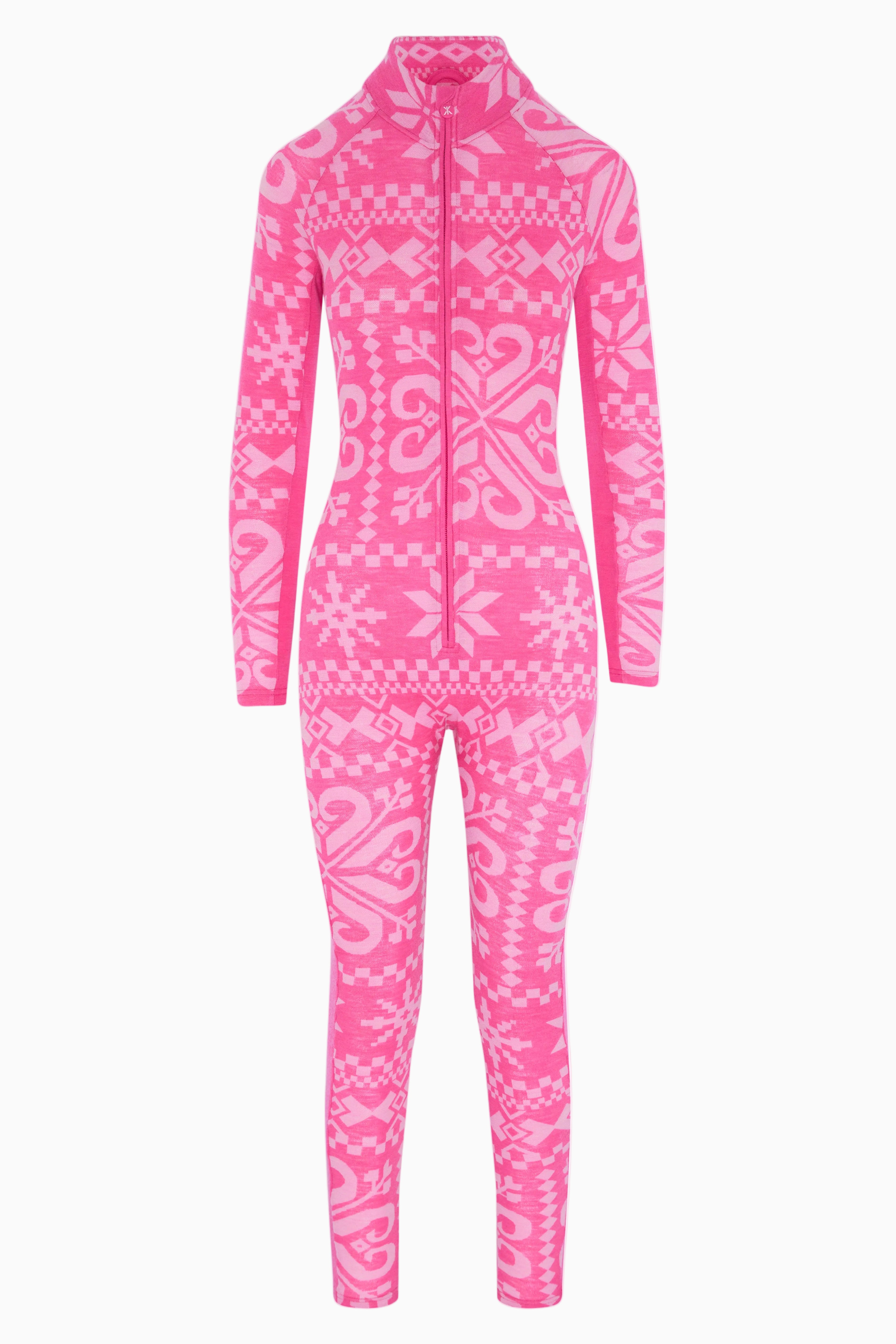 Baselayer Fitted Jumpsuit Pink