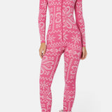 Baselayer Fitted Jumpsuit Pink