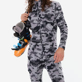 Baselayer Unisex Camo Jumpsuit Grey