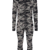 Baselayer Unisex Camo Jumpsuit Grey