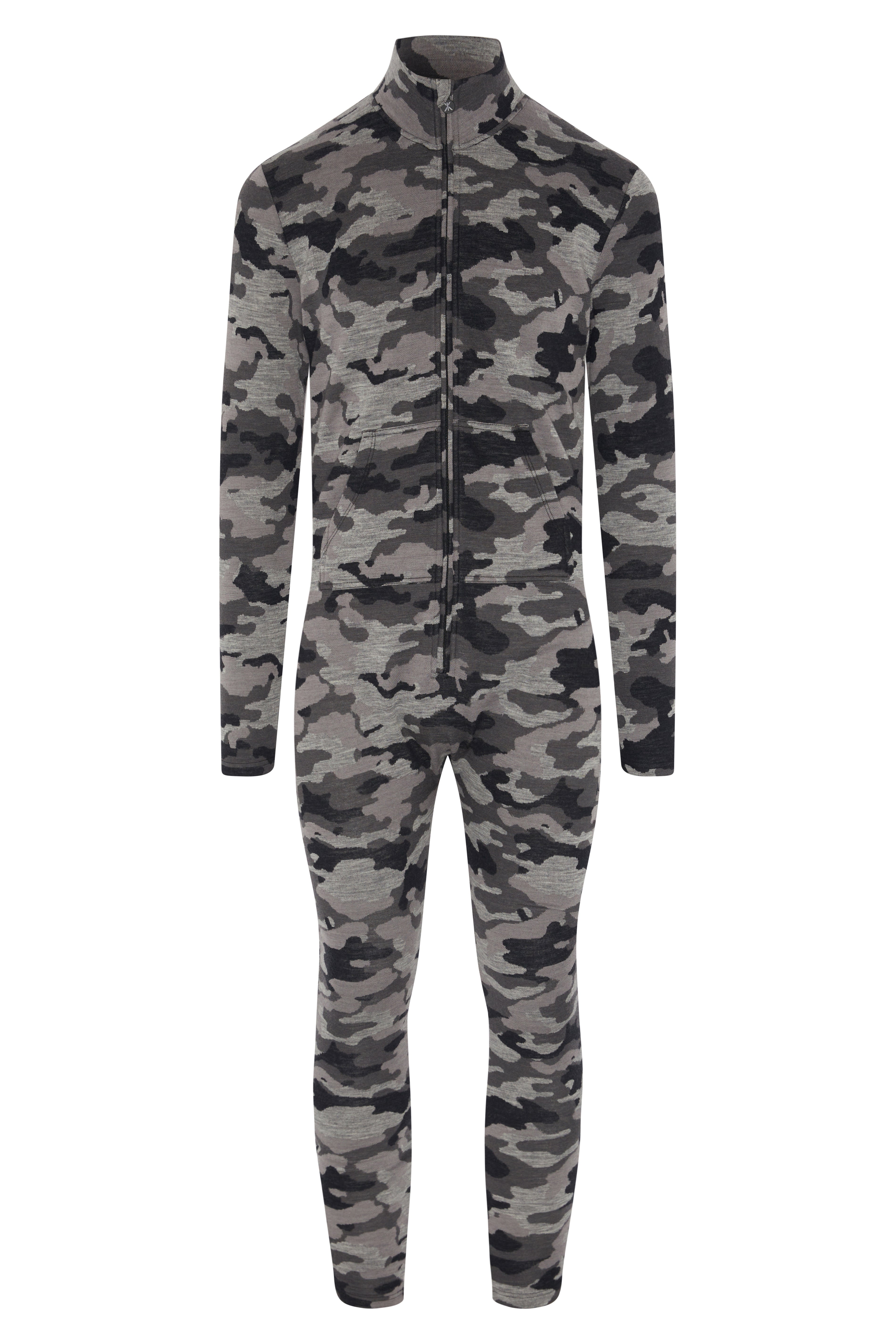 Baselayer Unisex Camo Jumpsuit Grey