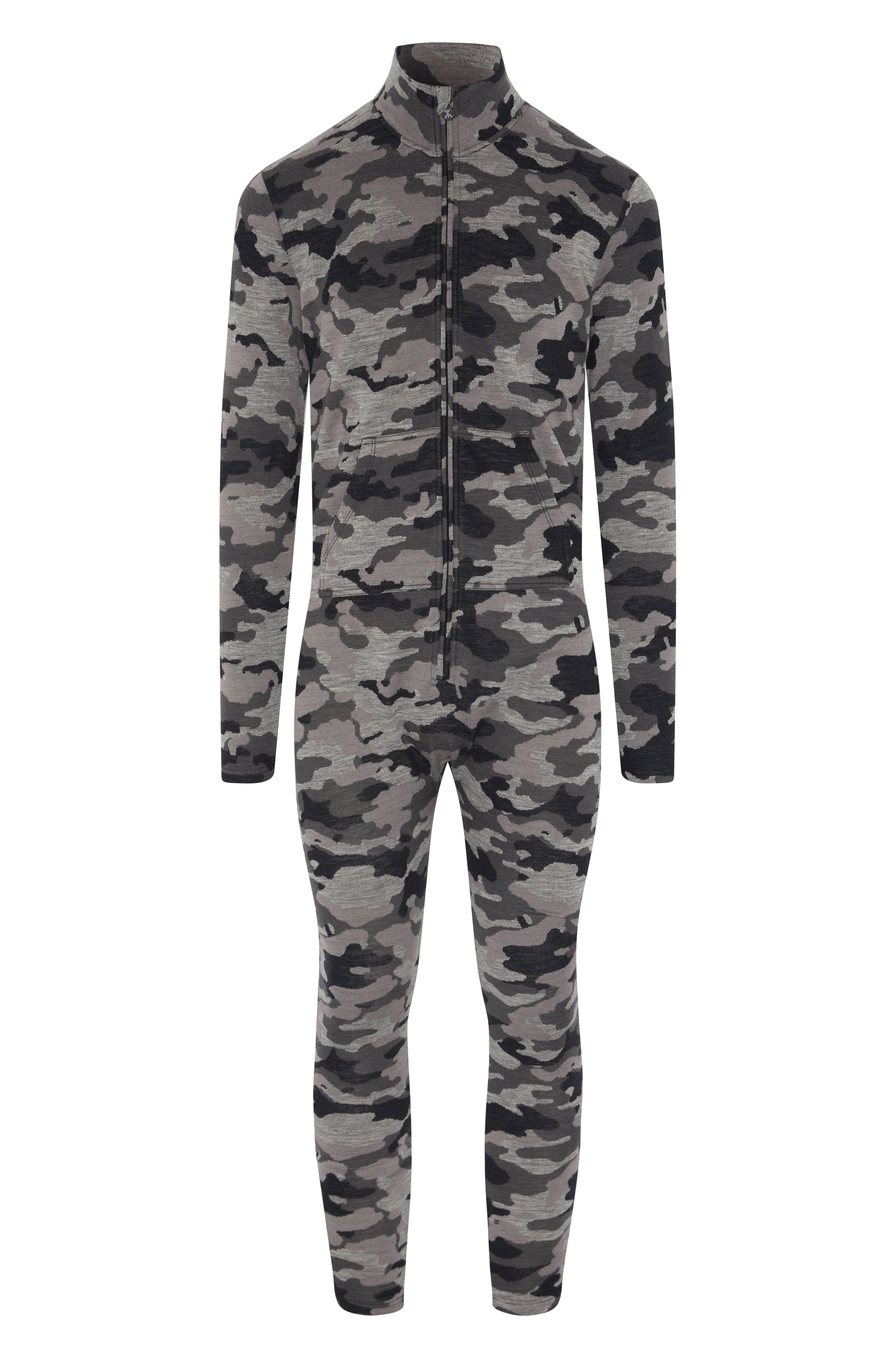 Baselayer Unisex Camo Jumpsuit Grey