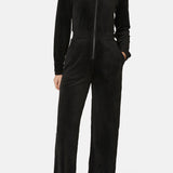 Cord Loose Jumpsuit Black