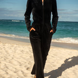 Cord Loose Jumpsuit Black