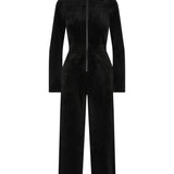 Cord Loose Jumpsuit Black