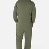The Straight Leg Jogger Jumpsuit Light Olive