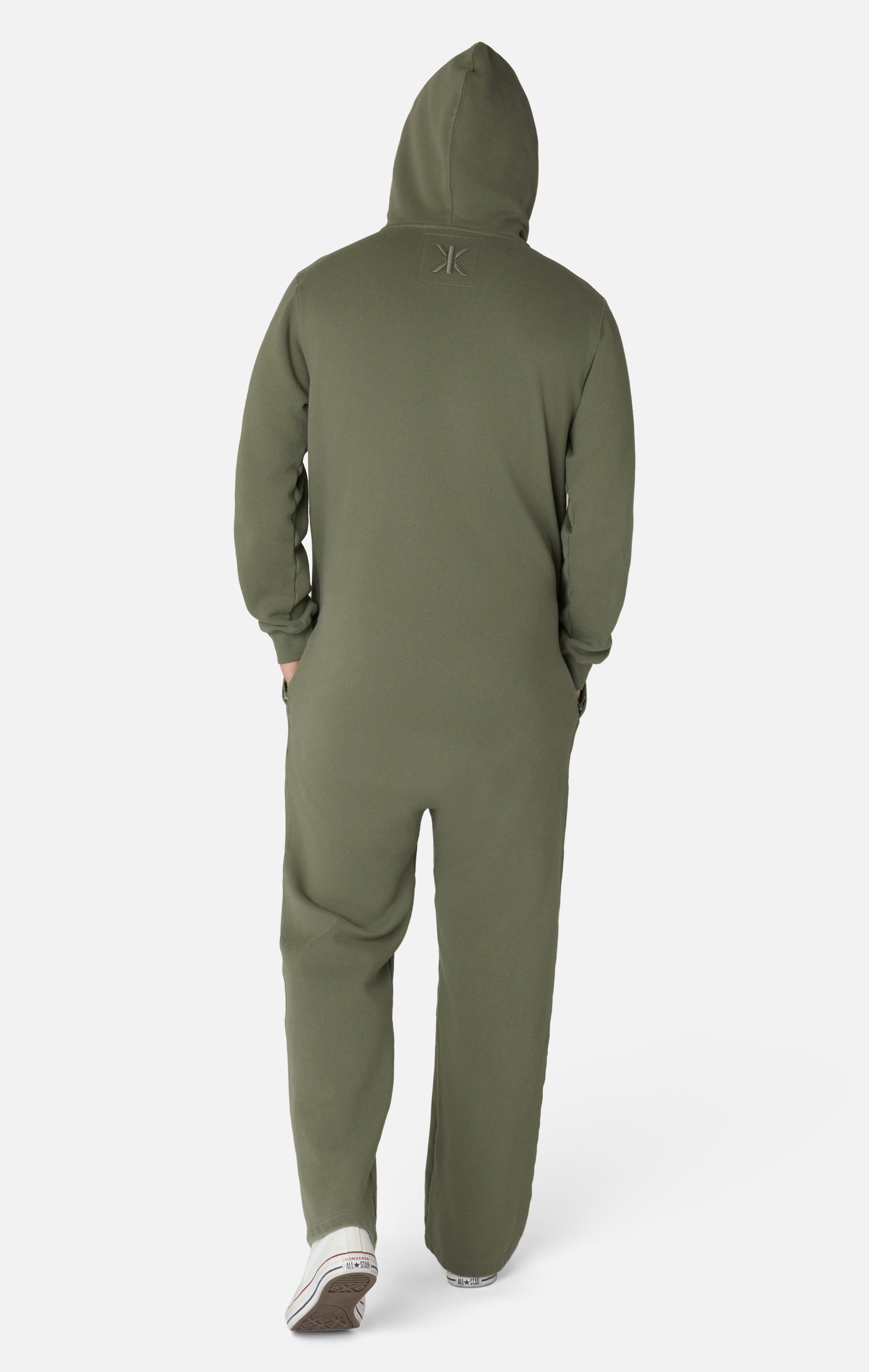 The Straight Leg Jogger Jumpsuit Light Olive