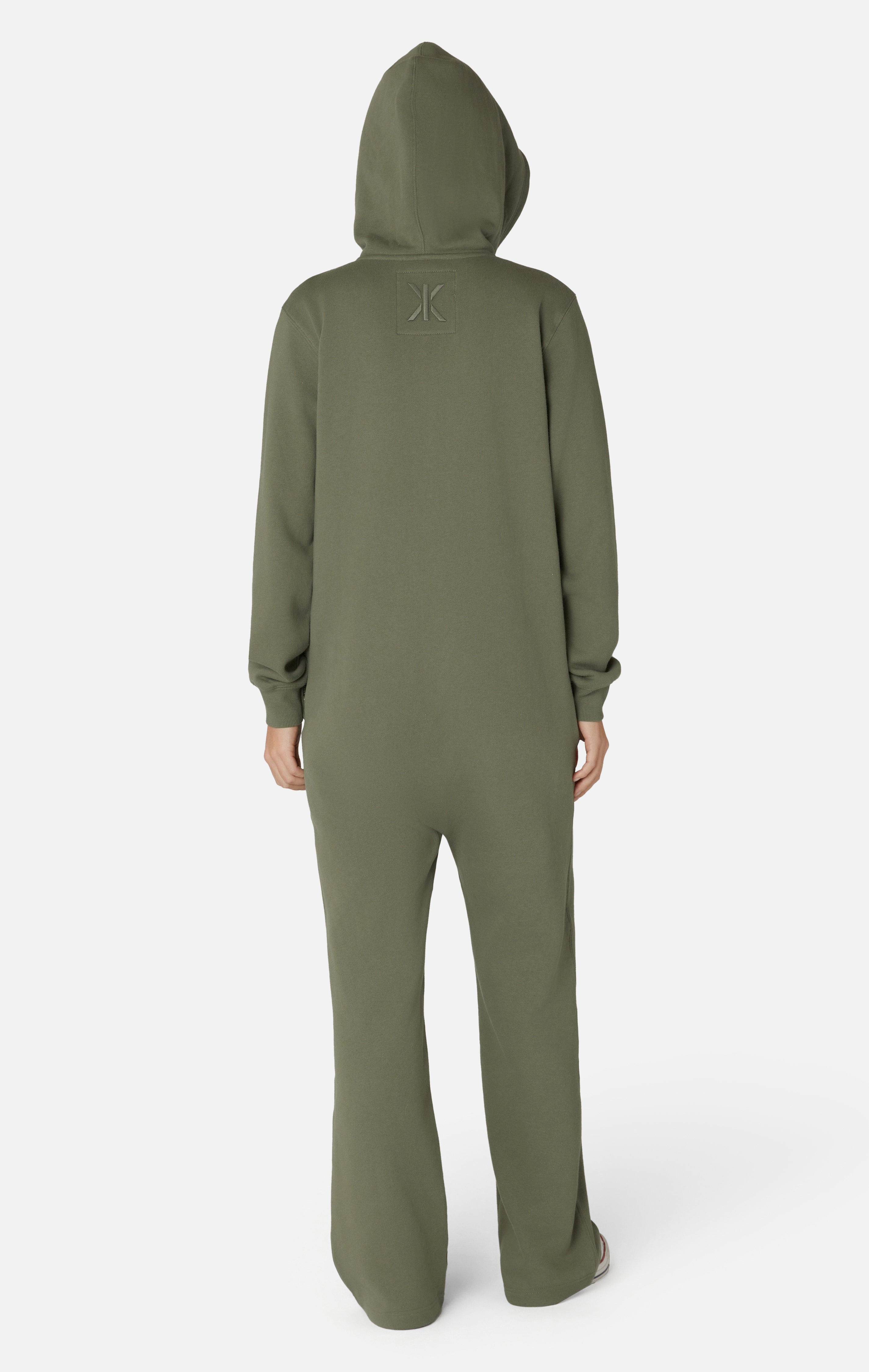 The Straight Leg Jogger Jumpsuit Light Olive