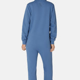 The Straight Leg Jogger Jumpsuit Mid Blue