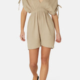 Boho Female Jumpsuit Light Beige