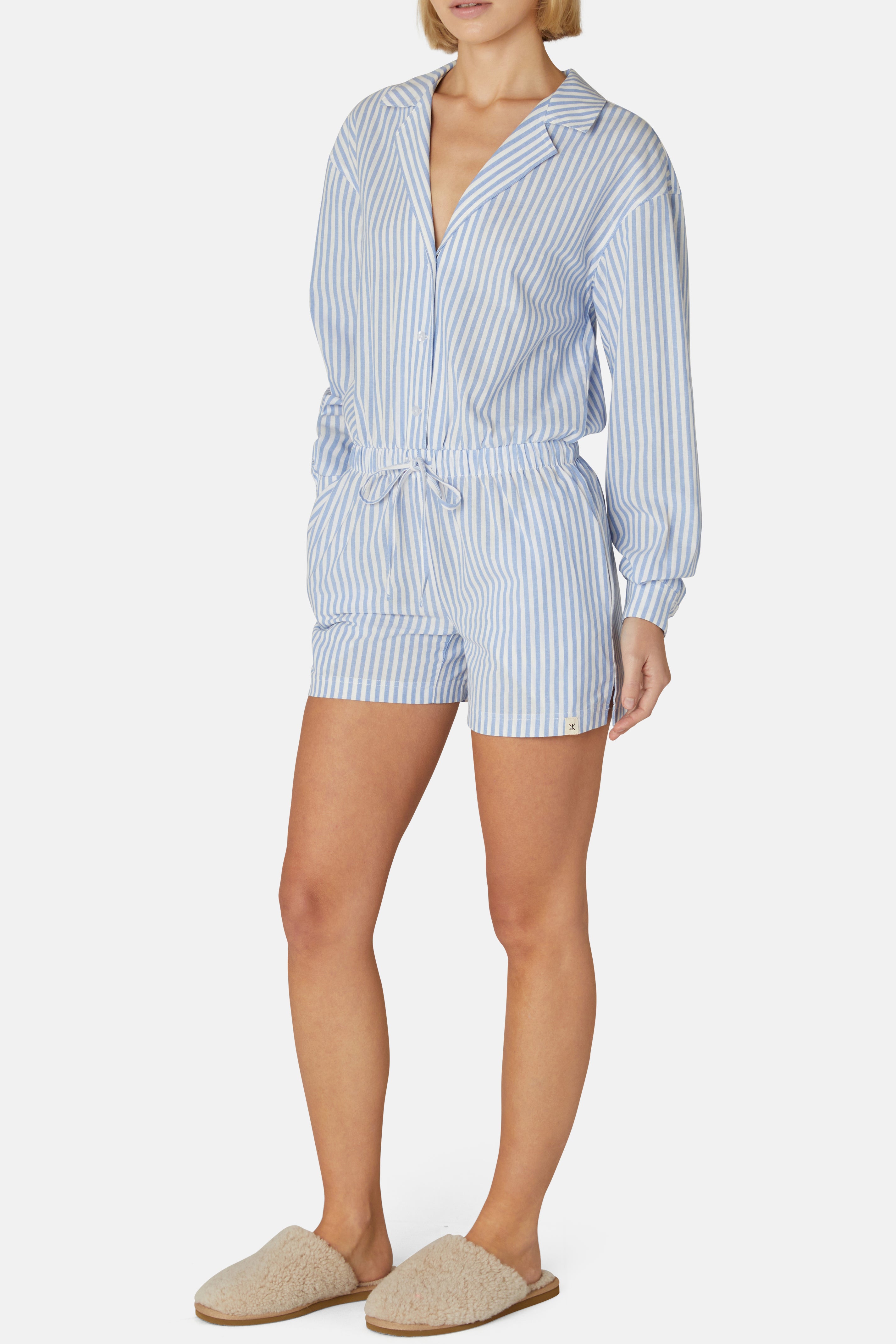 PJ Female Short Jumpsuit Blue