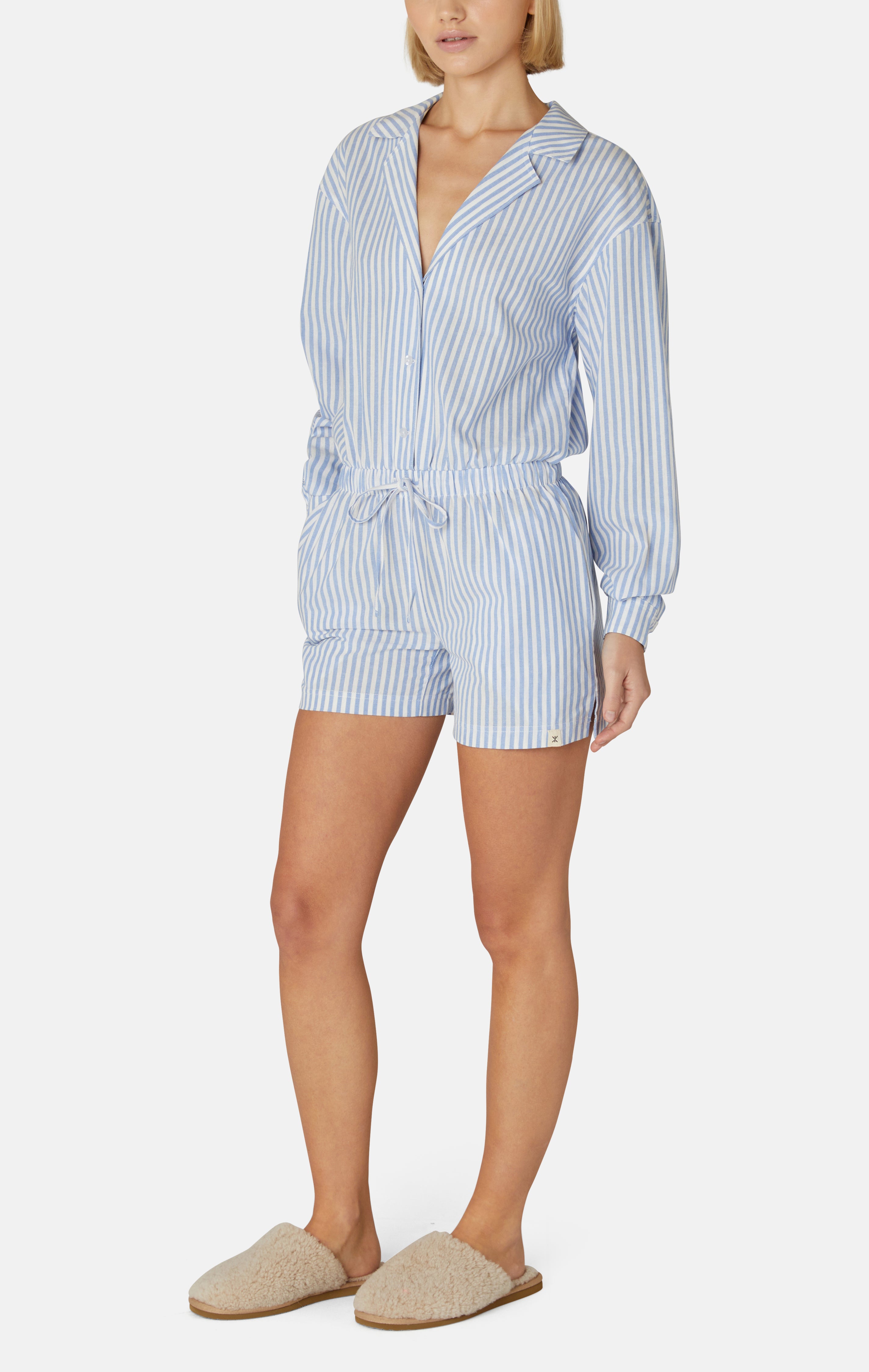 PJ Female Short Jumpsuit Blue