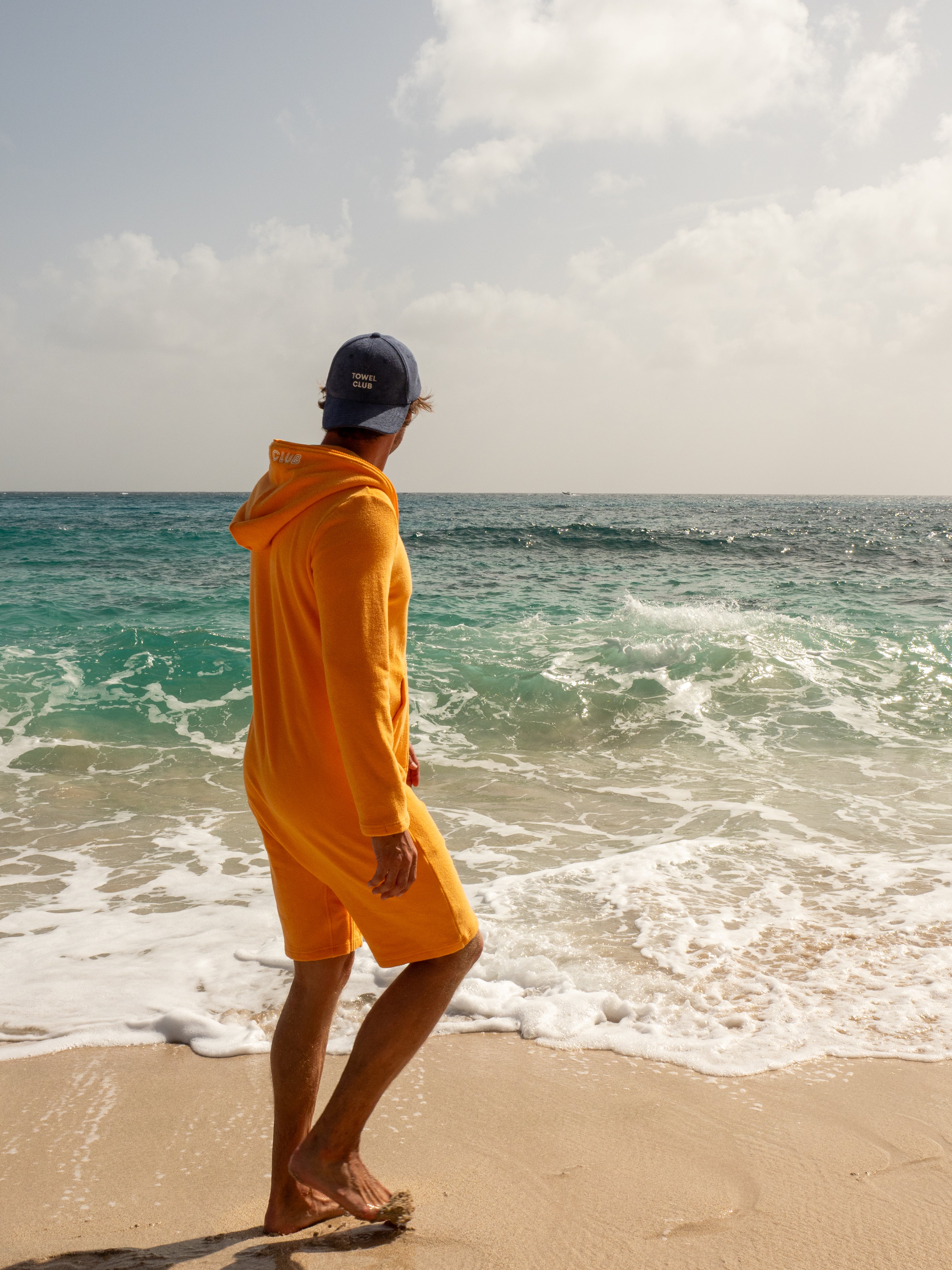 Towel Club X Onepiece Towel Jumpsuit Orange