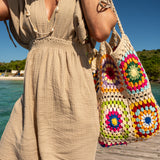 Boho Female Jumpsuit Light Beige