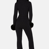 Chalet fitted Jumpsuit Black