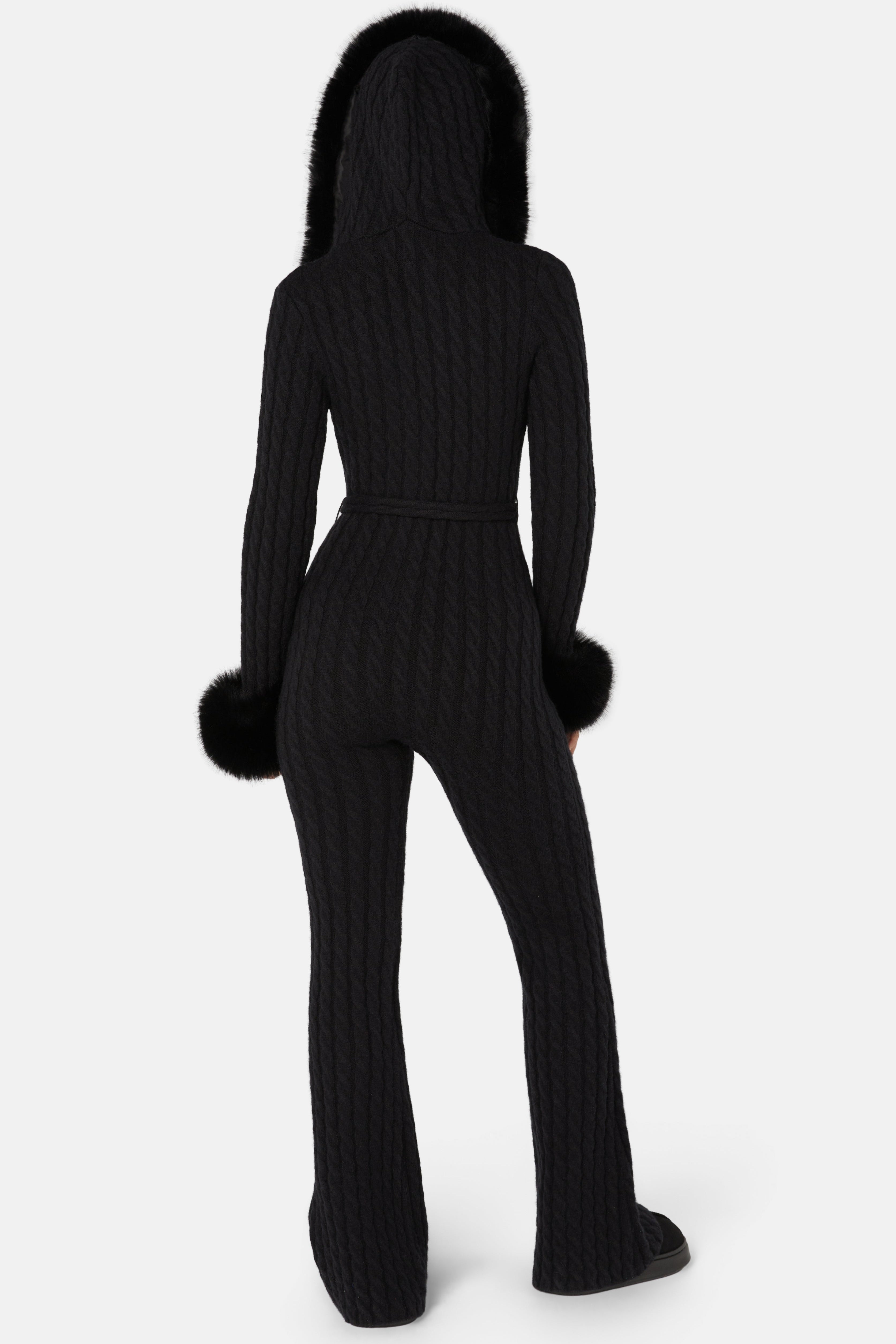 Chalet fitted Jumpsuit Black