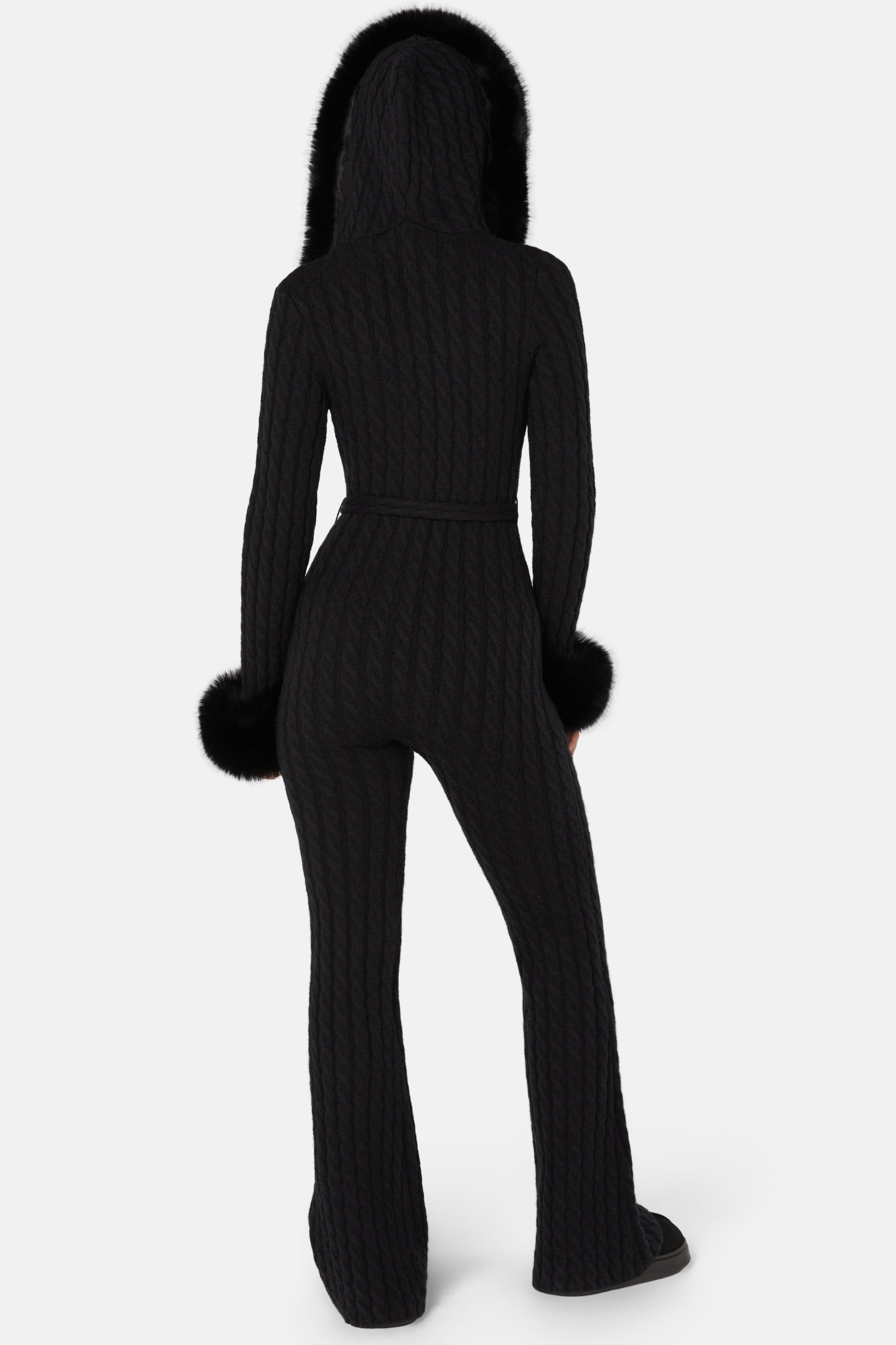 Chalet fitted Jumpsuit Black