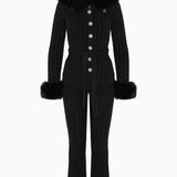 Chalet fitted Jumpsuit Black