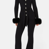 Chalet fitted Jumpsuit Black