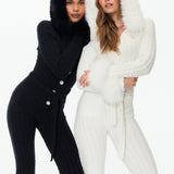 Chalet fitted Jumpsuit Black
