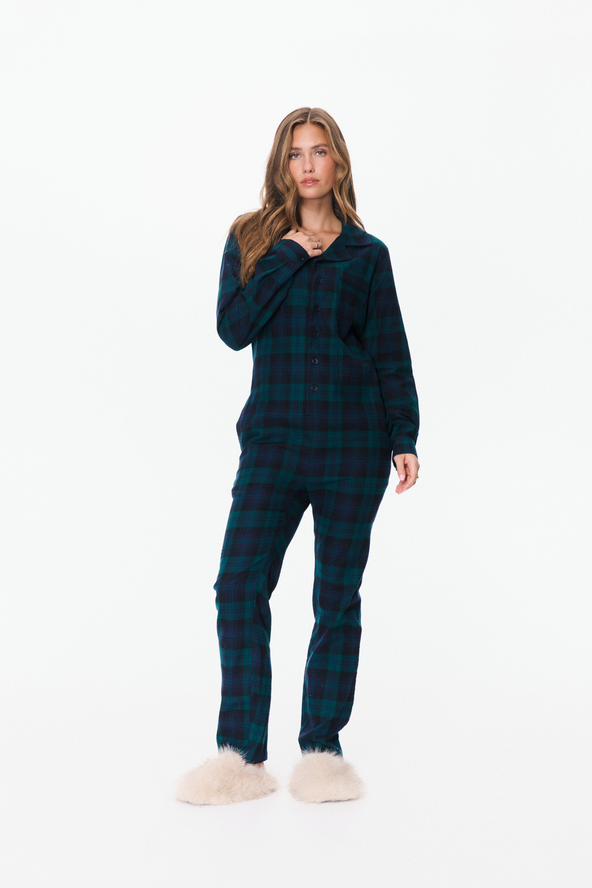 The Checked Pyjamas Green