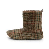 Puppy Slippers Brown Check