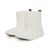 Puppy Cable Slippers Off White