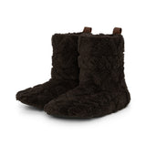 Puppy Cable Slippers Dark Brown