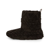 Puppy Cable Slippers Dark Brown