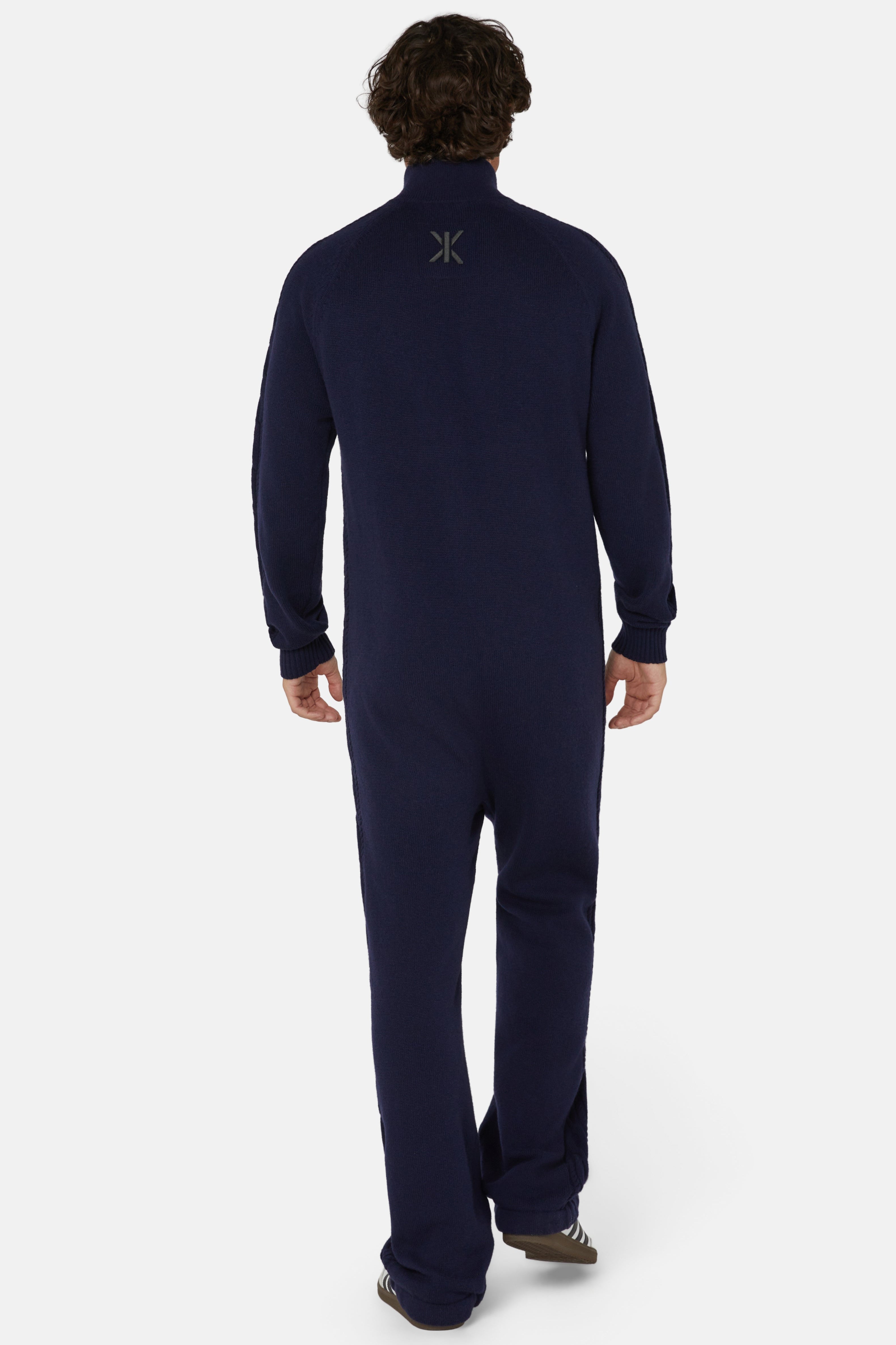 Cable Lux Cashmere Jumpsuit Navy
